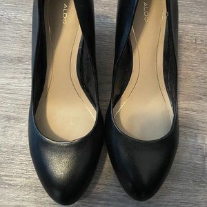 Aldo Black Wedges Size 7